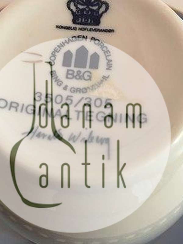 Bing & Grøndahl Harald Wiberg Julestel Kaffekop med Underkop No. 3505/305