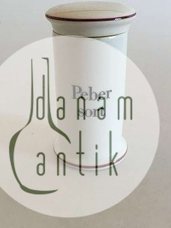 Bing og Grøndahl Sort Peber Krydderikrukke No 497 fra Apotekerserien