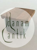 Bing & Grondahl Kronjyden Azurblaues Butterfass mit Holzdeckel