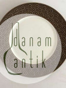 Bing & Grøndahl Brun Azur Umbra (Kronjyden) Middags Tallerken