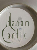 Bing und Grondahl Blau bemalte Musselmalet geriffelter Büchsenteller