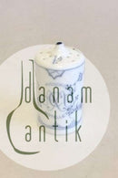 Bing Grondahl蓝色彩绘凹槽胡椒粉盒