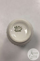 Lyngby Vase, Weiß gerillte Form ca. 8cm.