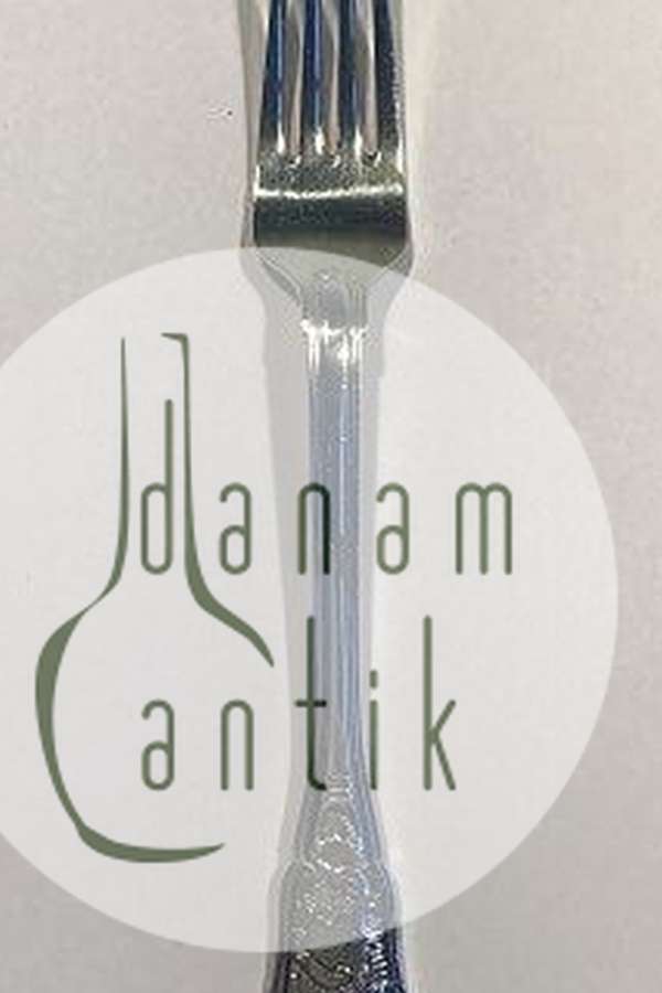 Georg Jensen Rosenborg Sølv Plet Spisegaffel