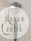 Georg Jensen Edelstahl Grüner Strata Bouillonlöffel