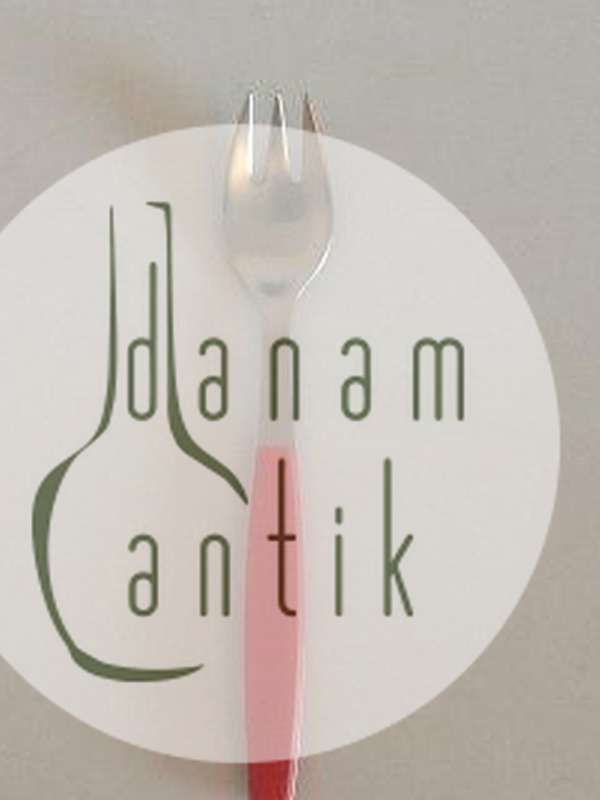 Georg Jensen Stainless Rød Strata Frokostgaffel