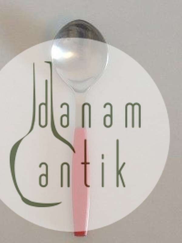 Georg Jensen Stainless Rød Strata Spiseske