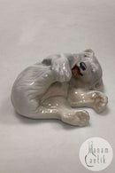 皇家哥本哈根的北极熊小雕像&