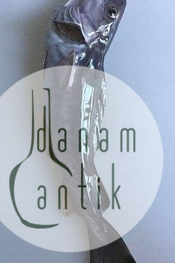 Royal Copenhagen Art Nouveau Hængevase udformet som Torsk No 458