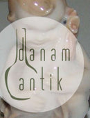 皇家哥本哈根男孩和公鸡的小雕像 No 2445