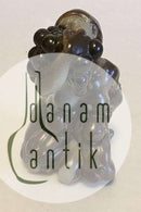 Bing & Grondahl Figur von Kai Nielsen "Frau mit Trauben und Faune" Nr. 4022 aus der Serie Traubenernte.