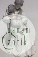 Bing & Grøndahl Figur af Mor og Barn i Kurvestol No 1552