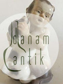 Royal Copenhagen Figur eines Fauns mit Hündchen Nr. 2590