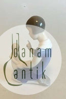 Bing & Grondahl Figur eines Mädchens mit Puppe Nr. 2191