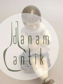 Dahl Jensen 编织女孩小雕像 No 1097