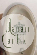 Dahl Jensen Porcelænsvase i Underglasur med strandmotiv No 91/56