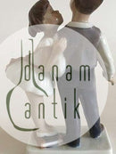 Lyngby Porcelænsfigur Dreng og Pige "Omforladelse" No 93