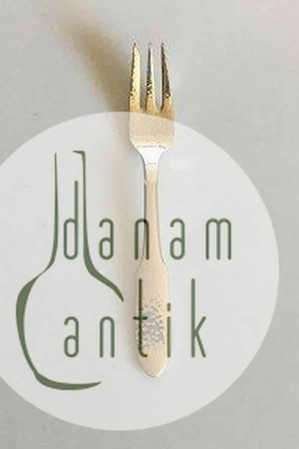 Georg Jensen Sølvplet Mermaid Kagegaffel