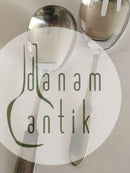 Georg Jensen Edelstahl Matte "Mitra" Servierset