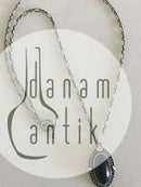 Georg Jensen Sterling Sølv 2004 Års Halskæde med Sort Onyx