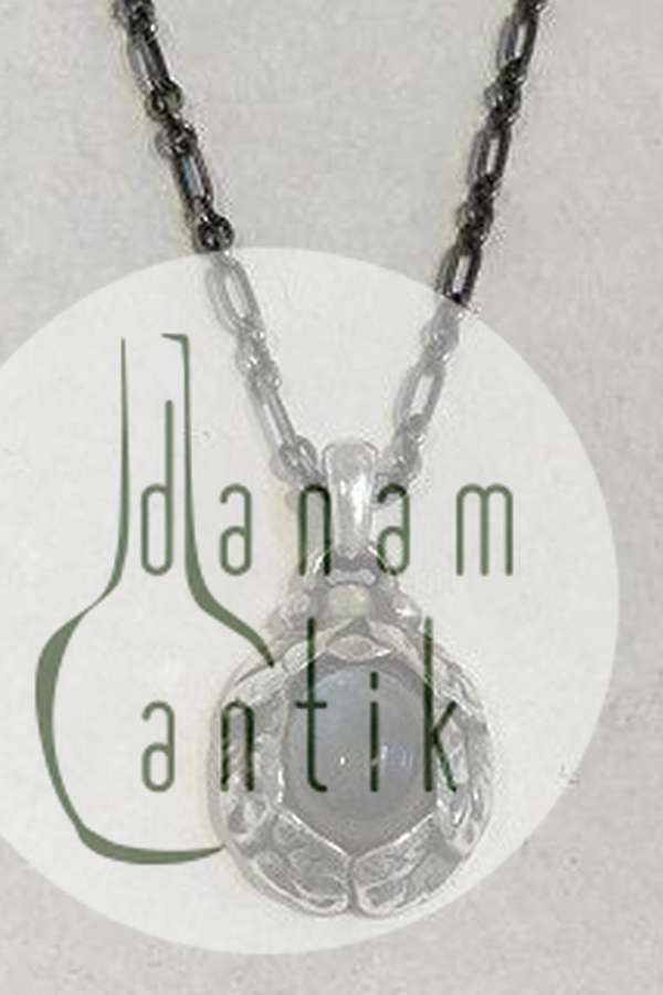 Georg Jensen 1997 Sterling Sølv Årsvedhæng med Labradorit Sten