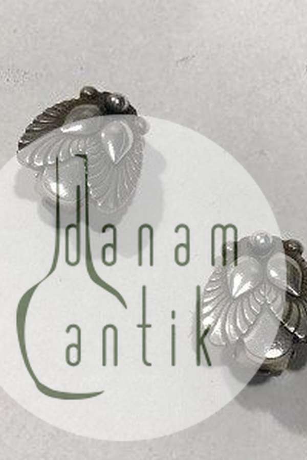 Georg Jensen Sterling Sølv Øreclips No 110 Pinje