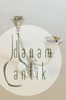 Georg Jensen Sterling Sølv To-armet Lysestage No 673A