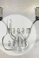 Georg Jensen Sterling Silver 2-brach Candlestick. Acorn No 619(2)