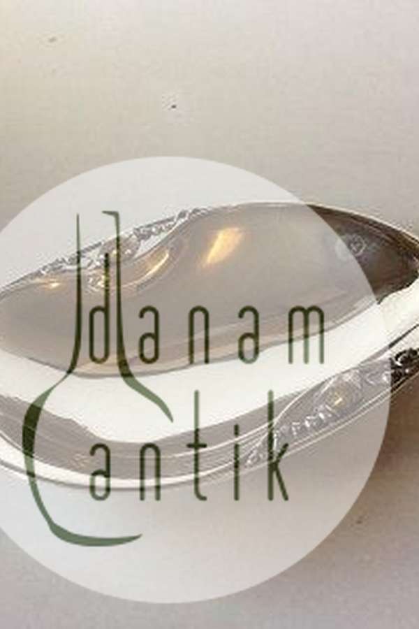 Georg Jensen Sterling Sølv Magnolia/Blossom Oval skål No 2B