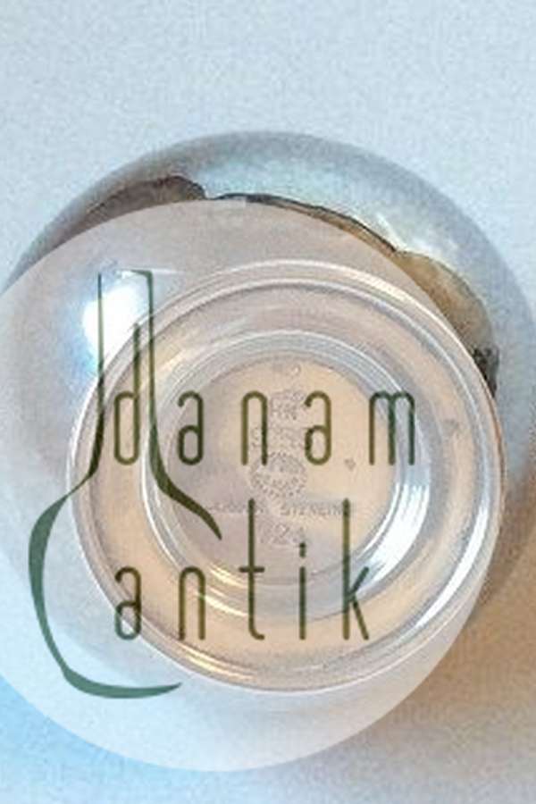 Georg Jensen Sterling Sølv Sennepskrukke med blå emalje No 724