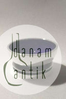 Georg Jensen Silversmiths Ltd Sterling Sølv Pyramide Saltkar No 632 (Blå emalje)