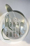 Georg Jensen Sterling Sølv Kaktus Saltkar(Grøn emalje) No 629 A samt Saltske