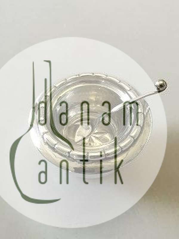 Georg Jensen Sterling Sølv salt kar med ske No 236 og No 130