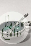 Georg Jensen Sterling Silver King Saltcellar No 62 (Green enamel) とソルトシェーカー。