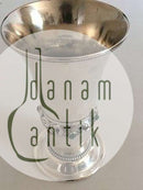 Georg Jensen 830号银质花瓶（132号），含琥珀和绿玛瑙石。