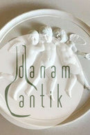 Royal Copenhagen Biscuit Platte Tre Svævende Engle No 89