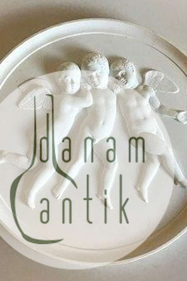 Royal Copenhagen Biscuit Platte Tre Svævende Engle No 89