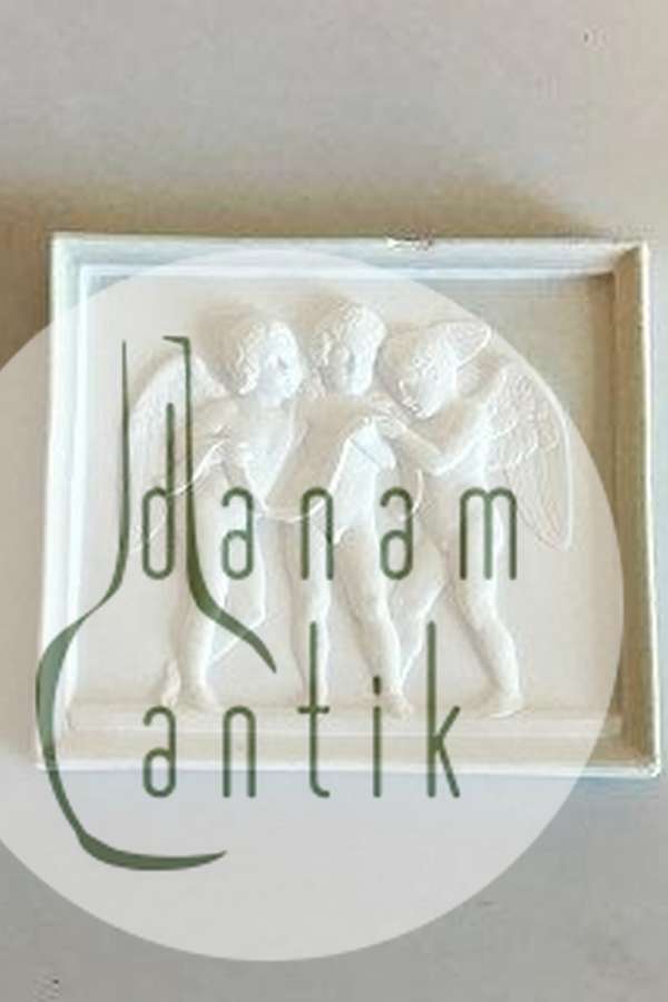 Royal Copenhagen Bisquit "Syngende engle" Platte