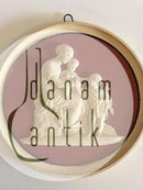 P. Ipsens Terracotta platte Maria med Jesus og Johannes No 120