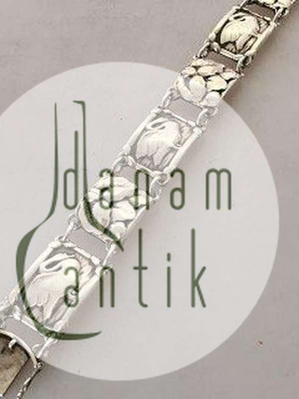 Georg Jensen Sterling Sølv Armbånd med Svaner No 42
