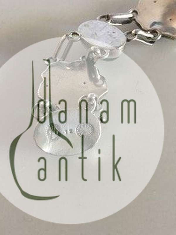 Georg Jensen Sølv Armbånd No 12 med Grønne Agater