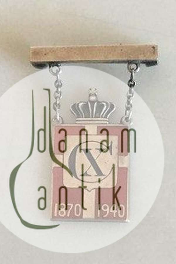 Georg Jensen Kongemærke i Sterling Sølv, 1870-1940