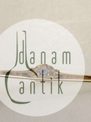 Georg Jensen 18K Gold Brooch with Synthetic Sapphire No 281