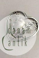 Georg Jensen Sterling Sølv Hjerteformet Broche No 239