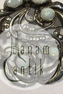 Georg Jensen Sterling Silver ブローチ No 159 オパール