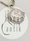 Georg Jensen halssmykke i sterling sølv med sten, lavet hos GJ af sølvsmed Andreasen