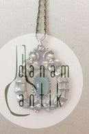 Früher Georg Jensen 826 Silberanhänger mit Chrysopras Nr. 14