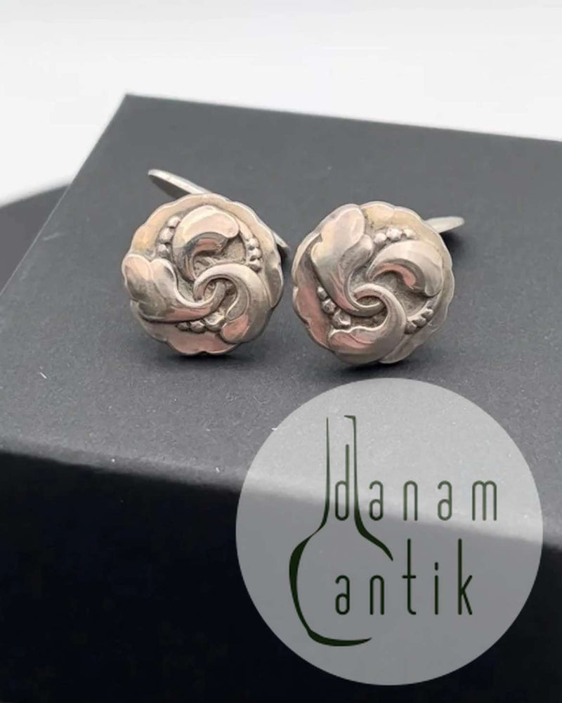 Georg Jensen Sterling Sølv Manchetknapper No 65