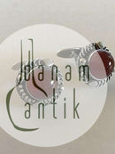 Georg Jensen Sterling Silver Cufflinks No 16 with Amber