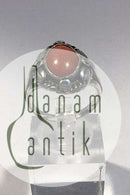 Georg Jensen Sterling Silber Ring mit Koralle